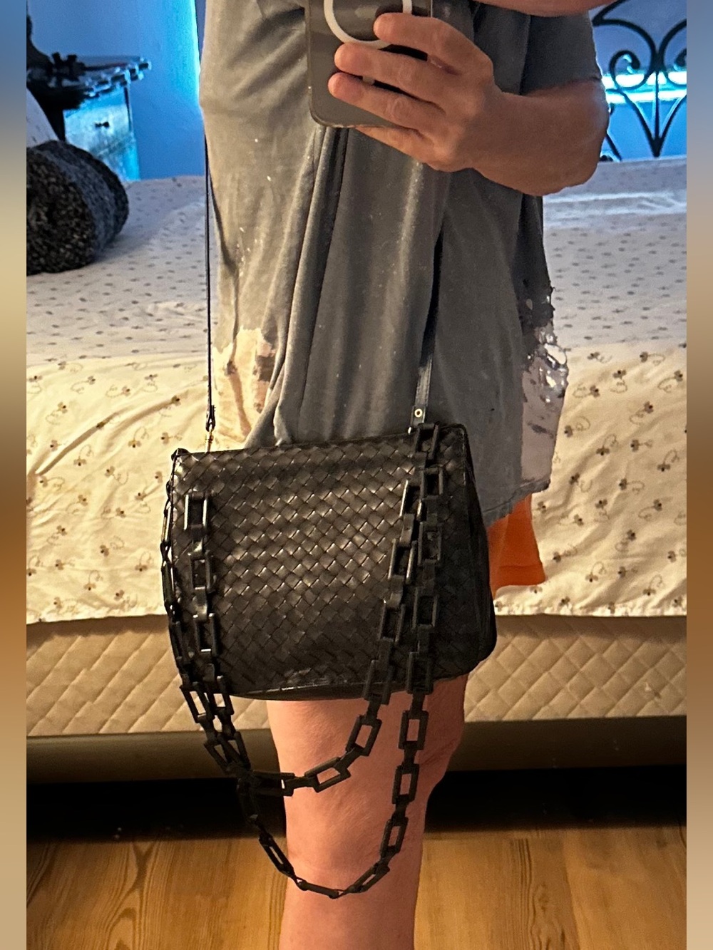 NWT Intrecciato Olympia Bag w leather link add listing - Picture 5 of 10